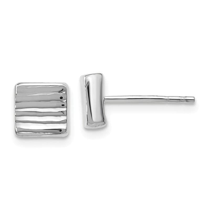 Leslie's 14k White Gold Post Earrings - Seattle Gold Grillz