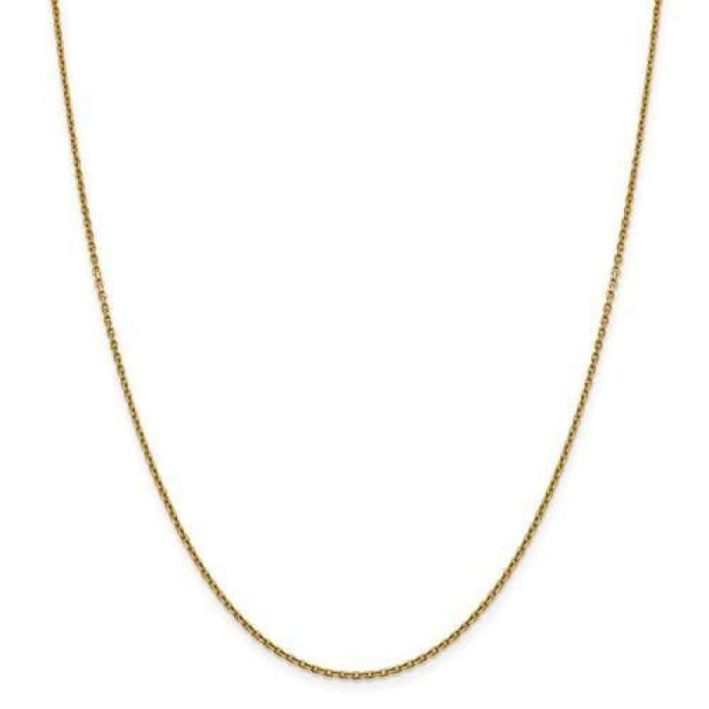 Leslie's 14K Yellow Gold 1.5mm Diamond Cut Rolo Chain - Seattle Gold Grillz