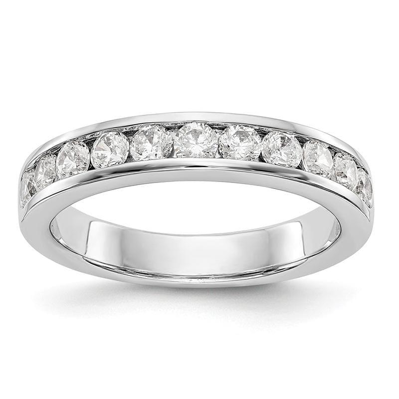 Platinum 11-Stone Diamond Channel Band - Seattle Gold Grillz