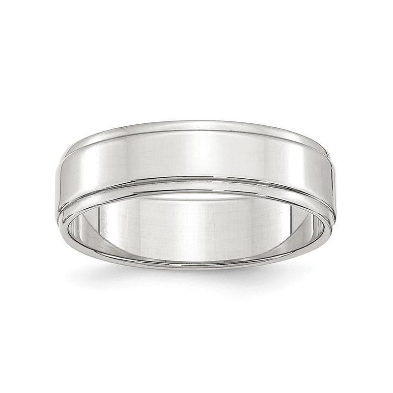 SS 6mm Flat w- Step Edge Size 6 Band - Seattle Gold Grillz