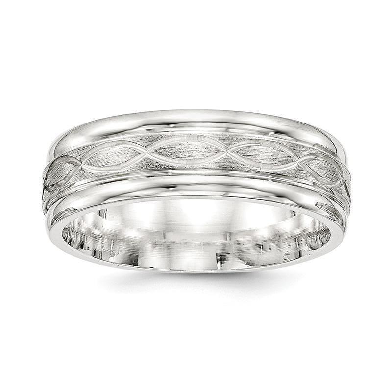 SS 7mm Brushed Fancy Band - Seattle Gold Grillz