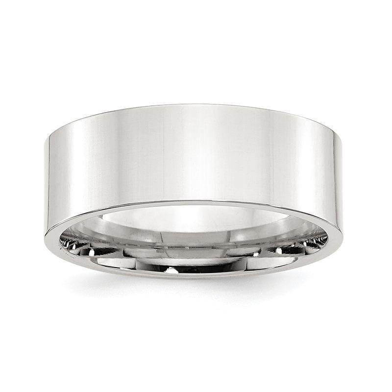 SS 8mm Comfort Fit Flat Band - Seattle Gold Grillz