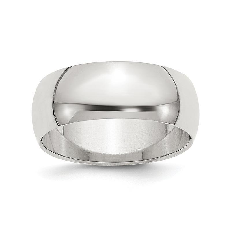 SS 8mm Half Round Size 12.5 Band - Seattle Gold Grillz