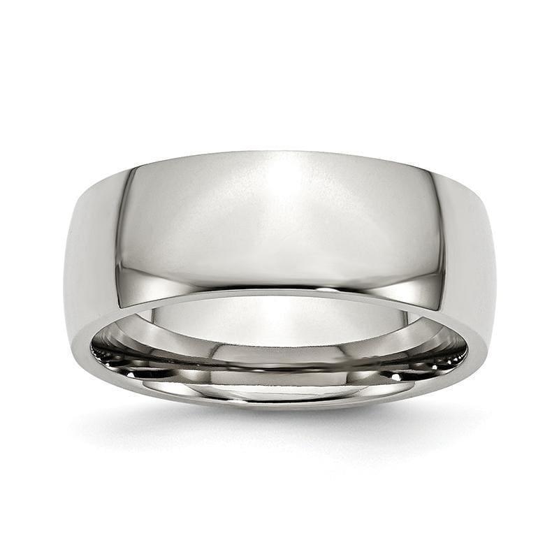 Stainless Steel 8mm Polished Band - Seattle Gold Grillz