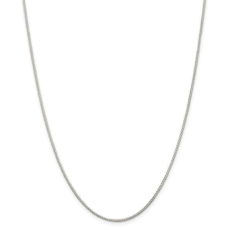 Sterling Silver 1.25mm Round Spiga Necklace - Seattle Gold Grillz