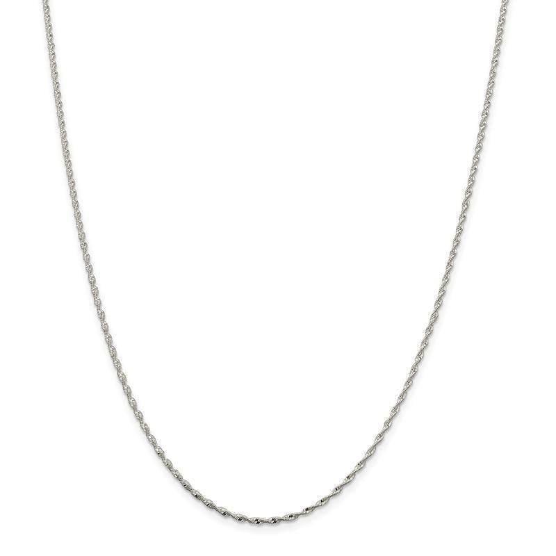 Sterling Silver 1.65mm Twisted Herringbone Chain - Seattle Gold Grillz