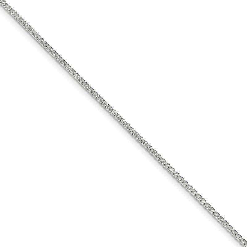Sterling Silver 1.70mm Diamond-cut Round Spiga Bracelet - Seattle Gold Grillz