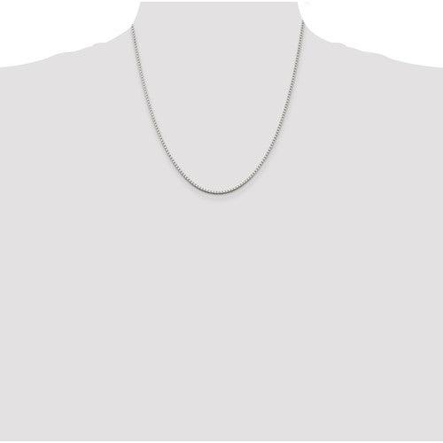 Sterling Silver 1.75mm Box Chain - Seattle Gold Grillz