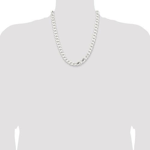 Sterling Silver 11mm Curb Chain - Seattle Gold Grillz