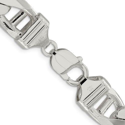 Sterling Silver 13.5mm Flat Anchor Chain - Seattle Gold Grillz