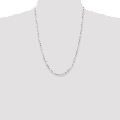 Sterling Silver 2.25mm Figaro Chain - Seattle Gold Grillz
