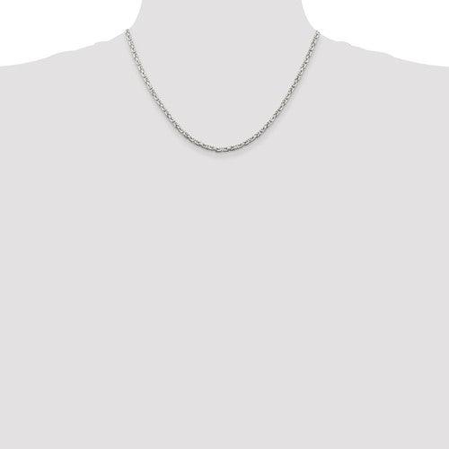 Sterling Silver 2.5mm Byzantine Chain - Seattle Gold Grillz