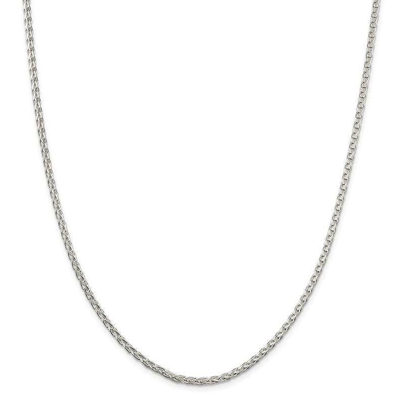 Sterling Silver 2.75mm Diamond-Cut Spiga Chain - Seattle Gold Grillz