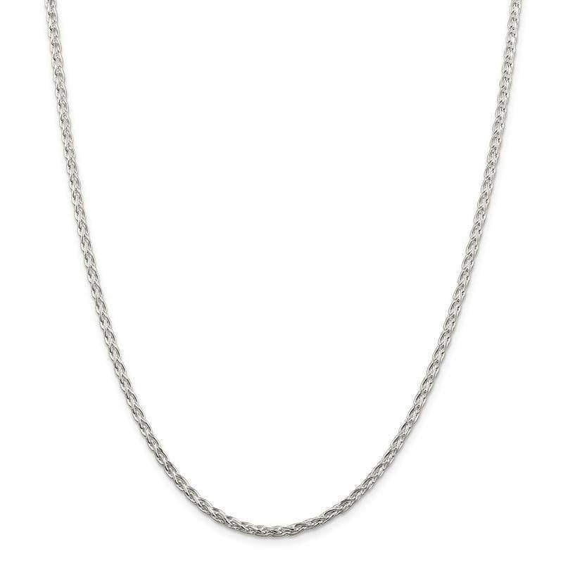 Sterling Silver 2.85mm Diamond-cut Round Spiga Chain - Seattle Gold Grillz