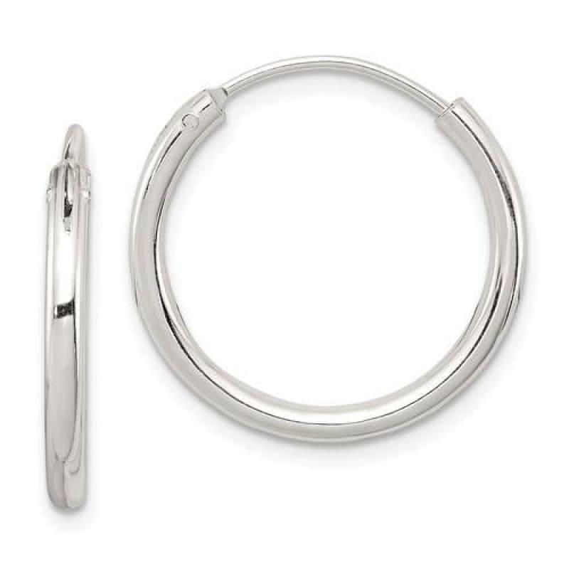 Sterling Silver 2mm Hoop Earrings - Seattle Gold Grillz