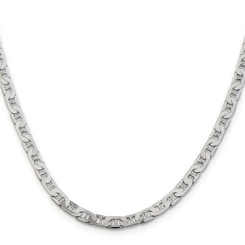 Sterling Silver 4.5mm Anchor Chain - Seattle Gold Grillz