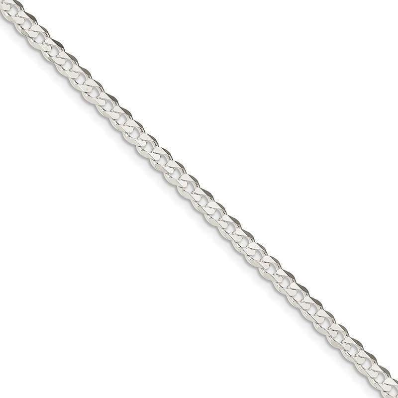 Sterling Silver 4.5mm Curb Bracelet - Seattle Gold Grillz