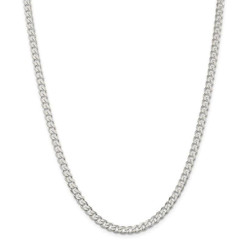 Sterling Silver 4.5mm Curb Chain - Seattle Gold Grillz