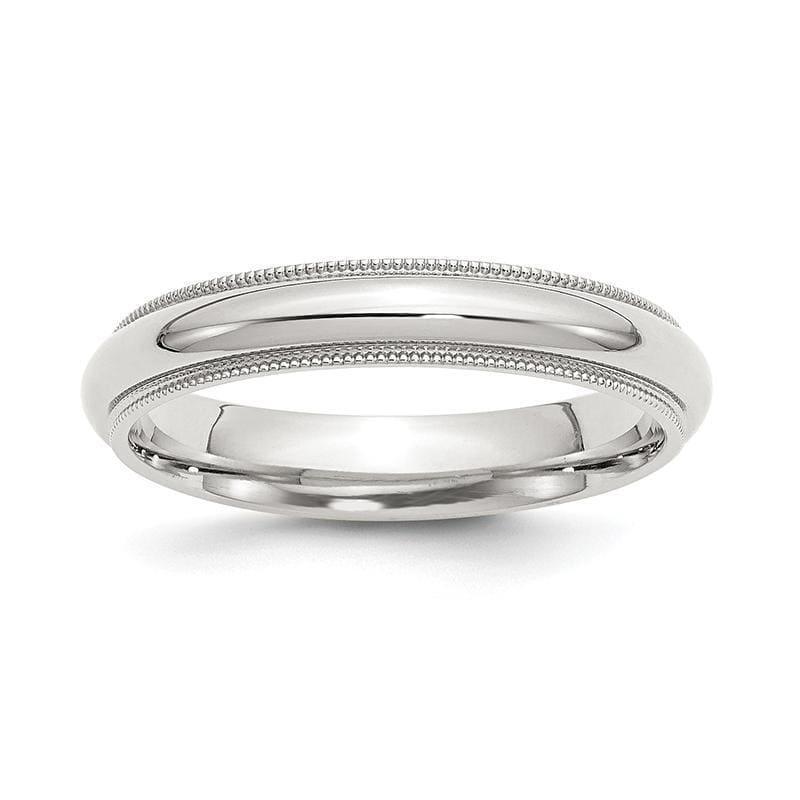 Sterling Silver 4mm Milgrain Comfort Fit Band - Seattle Gold Grillz