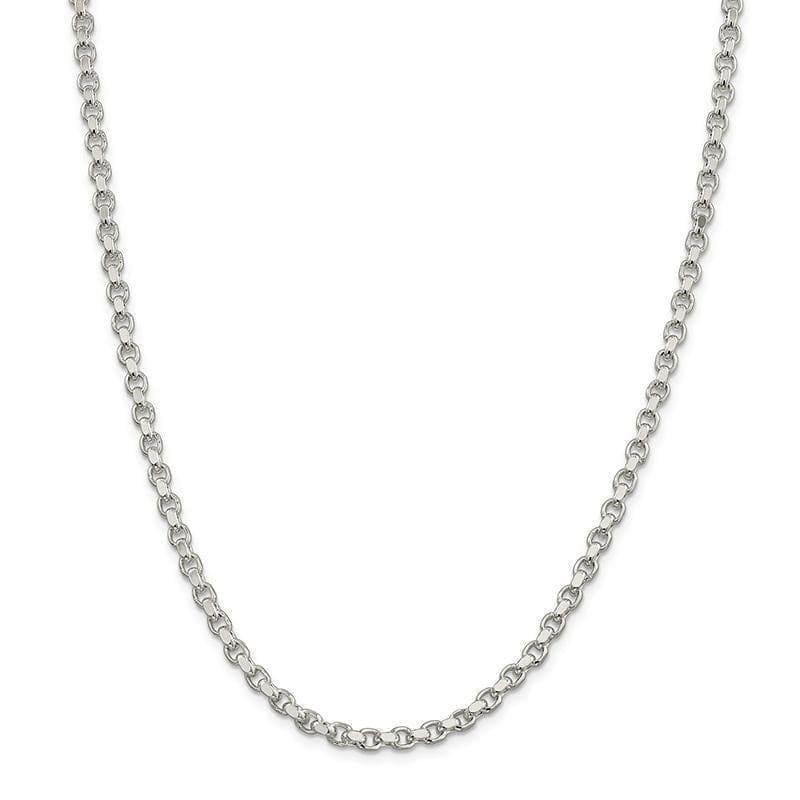 Sterling Silver 4mm Rolo Bracelet - Seattle Gold Grillz