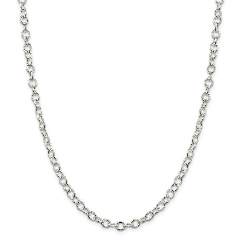 Sterling Silver 5.3mm Oval Cable Chain - Seattle Gold Grillz