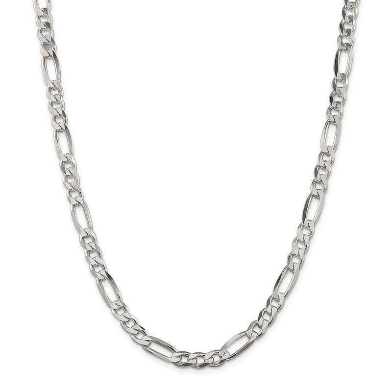 Sterling Silver 6.5mm Figaro Chain - Seattle Gold Grillz