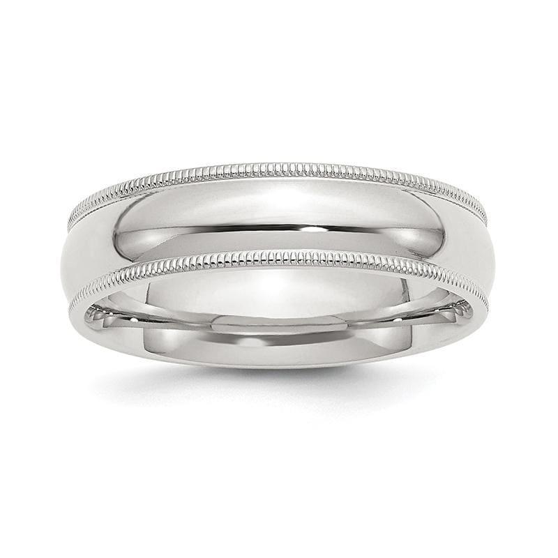 Sterling Silver 6mm Milgrain Comfort Fit Band - Seattle Gold Grillz