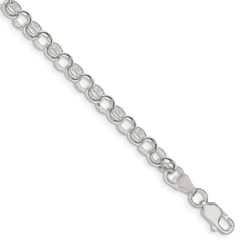 Sterling Silver 7.5 Inch 6.0mm Belcher Light Bracelet - Seattle Gold Grillz