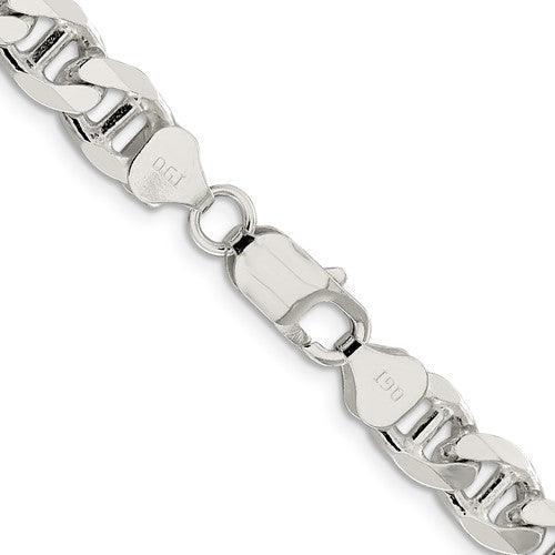 Sterling Silver 8.25mm Flat Anchor Chain - Seattle Gold Grillz