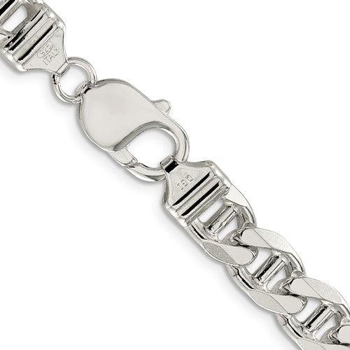 Sterling Silver 8.75mm Figaro Anchor Chain - Seattle Gold Grillz