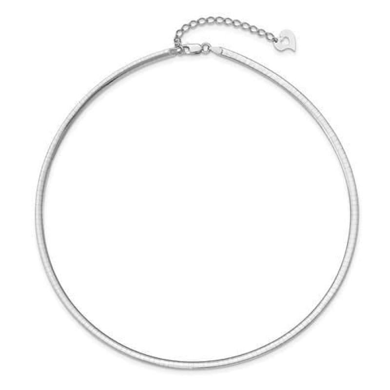 Sterling Silver & 14k Gold-plated 3mm Reversible Adjustable Omega Chain - Seattle Gold Grillz