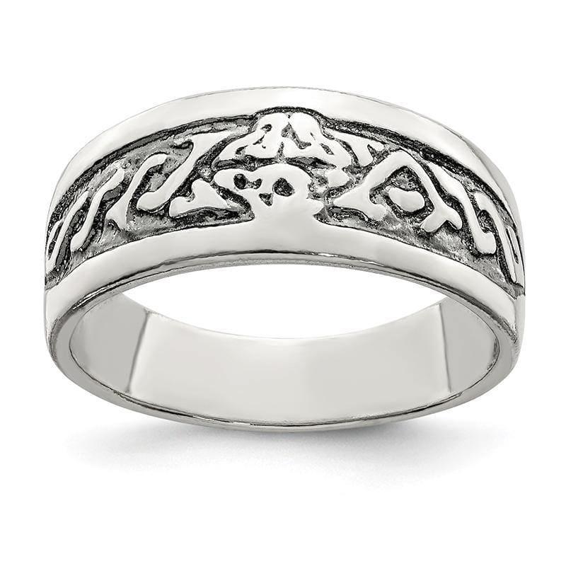Sterling Silver Antiqued Ring - Seattle Gold Grillz