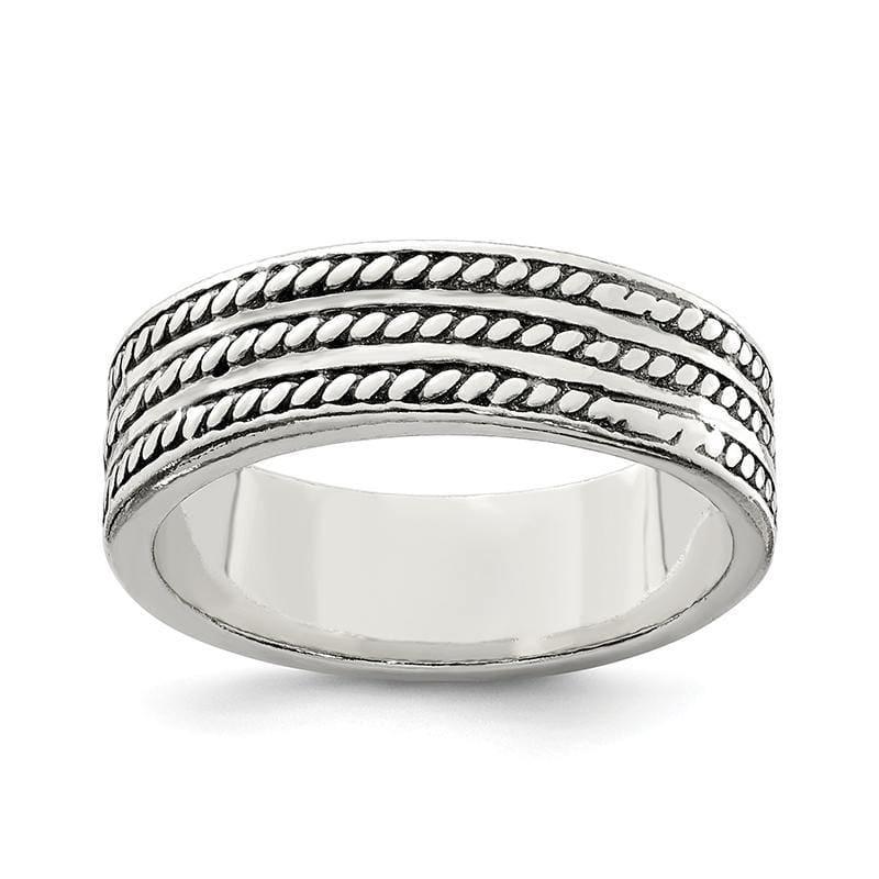 Sterling Silver Antiqued Ring - Seattle Gold Grillz