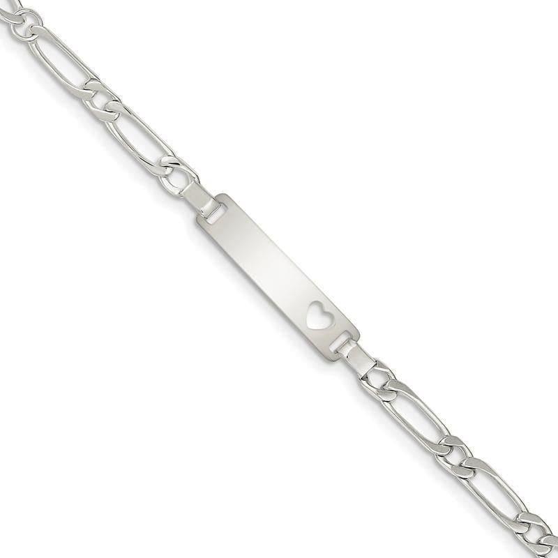Sterling Silver Baby ID 6 IN Bracelet - Seattle Gold Grillz