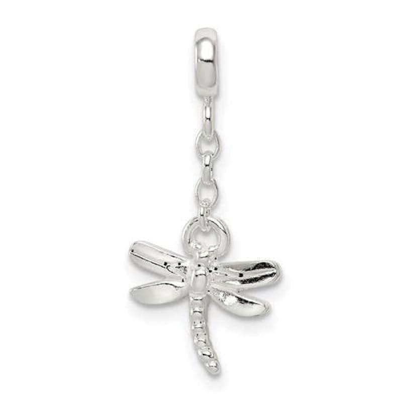 Sterling Silver Dragonfly 1-2in Dangle Enhancer - Seattle Gold Grillz
