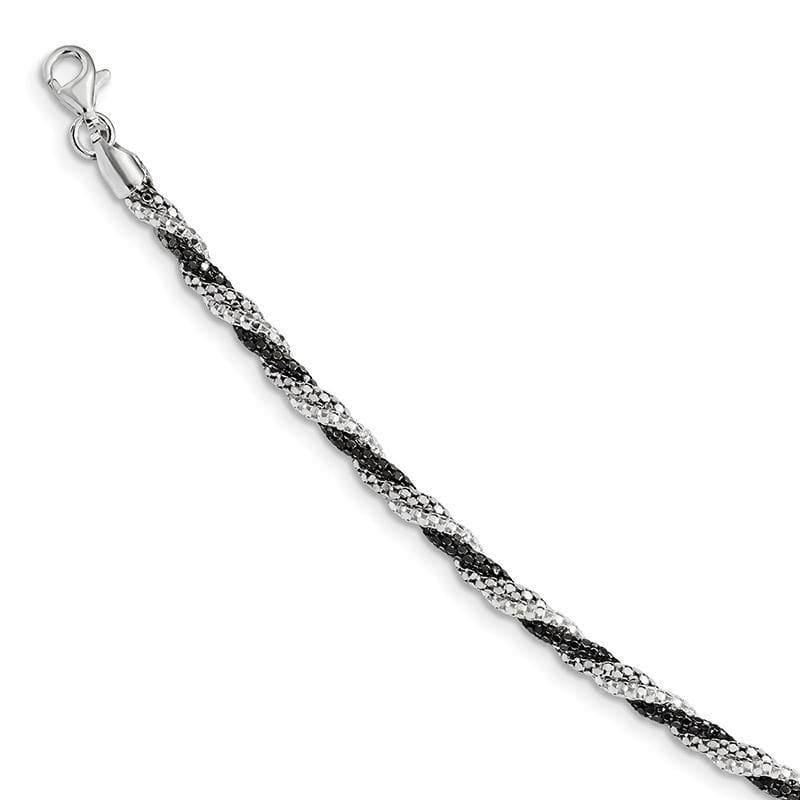 Sterling Silver Fancy 7.5 Bracelet | Weight: 3.74 grams, Length: 7.5mm, Width: mm - Seattle Gold Grillz