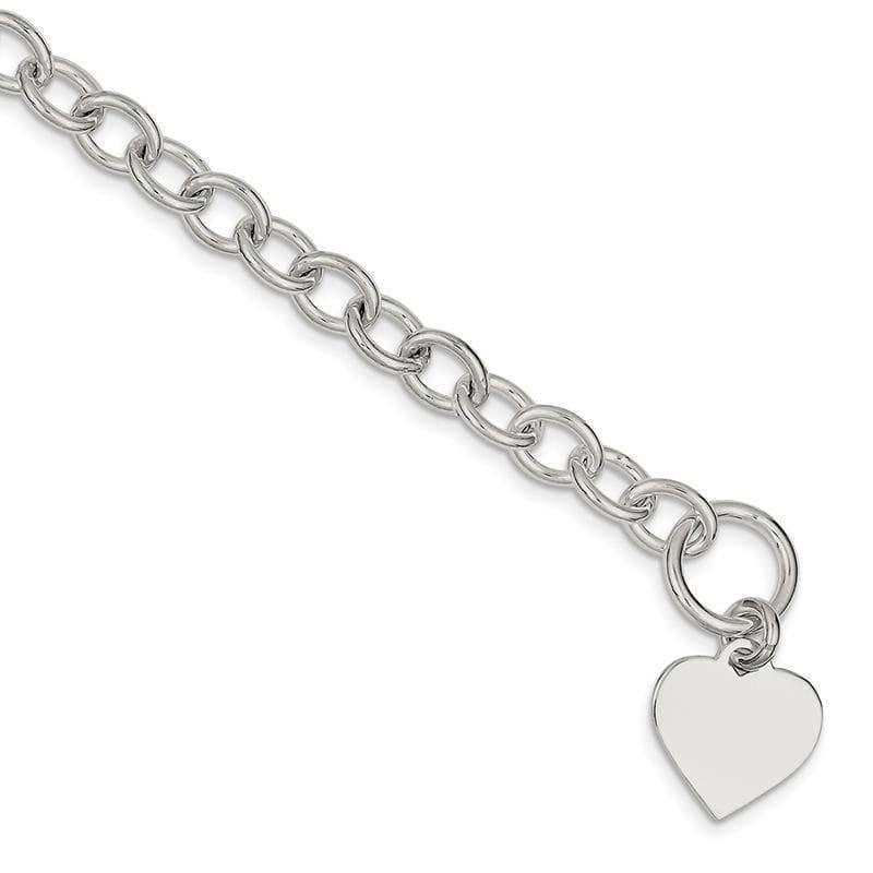 Sterling Silver Fancy Link Bracelet | Weight: 17.5 grams, Length: 18mm, Width: 17mm - Seattle Gold Grillz