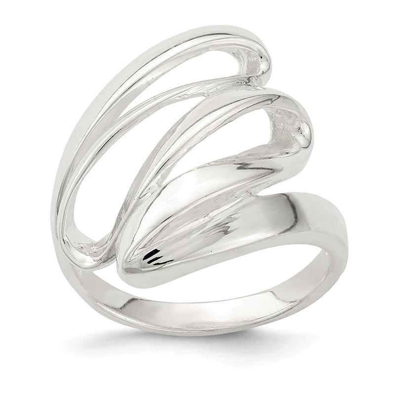 Sterling Silver Fancy Polished Ring - Seattle Gold Grillz