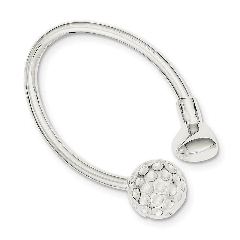Sterling Silver Golf Key Ring | Weight: 15.1 grams, Length: mm, Width: mm - Seattle Gold Grillz