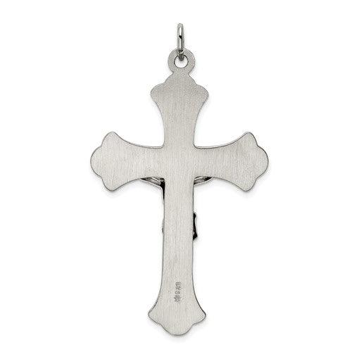 Sterling Silver INRI Crucifix Pendant - Seattle Gold Grillz