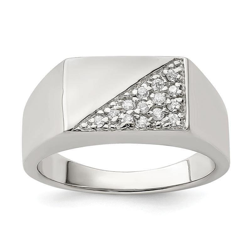 Sterling Silver Men's CZ Ring - Seattle Gold Grillz