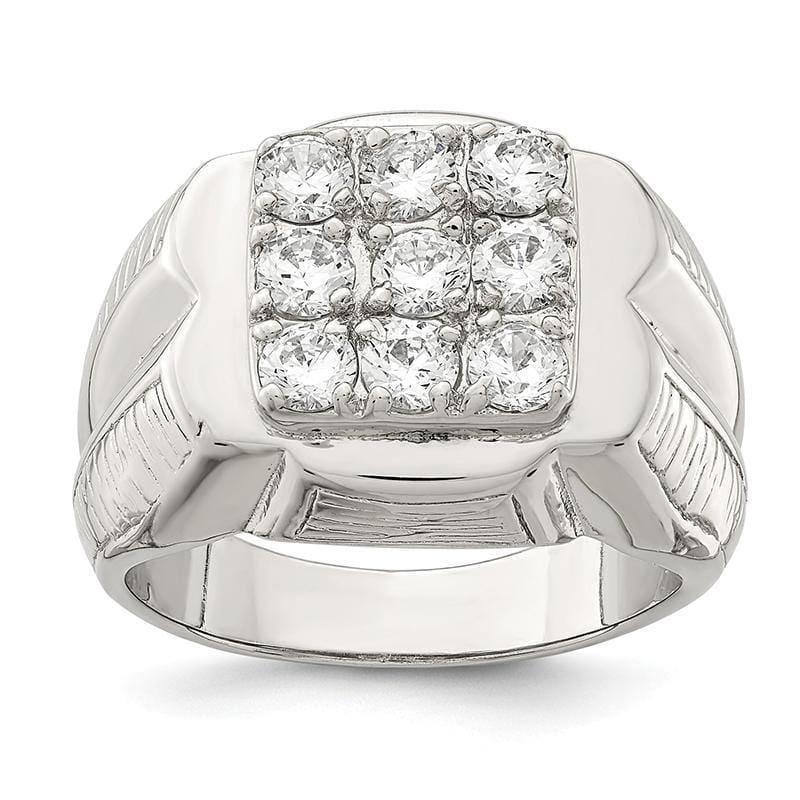 Sterling Silver Men's CZ Ring - Seattle Gold Grillz
