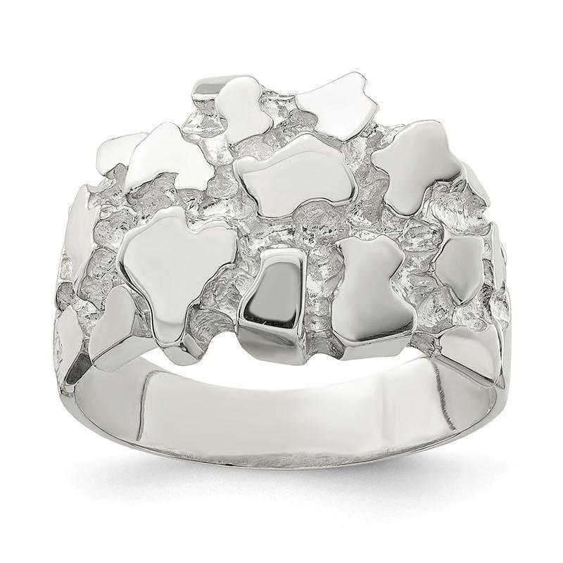 Sterling Silver Men's Nugget Ring - Seattle Gold Grillz