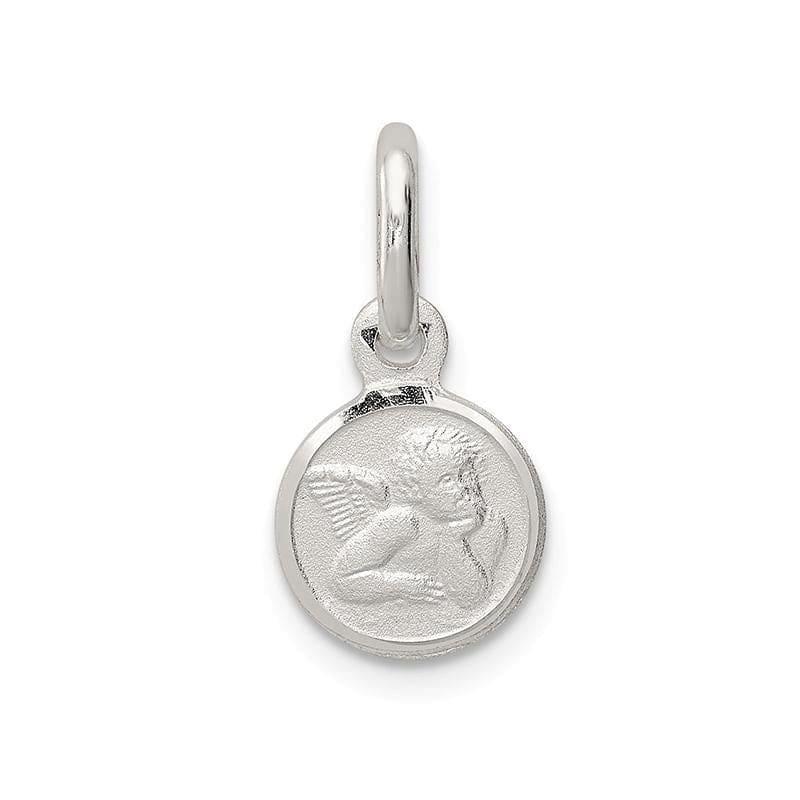 Sterling Silver Satin Angel Charm - Seattle Gold Grillz