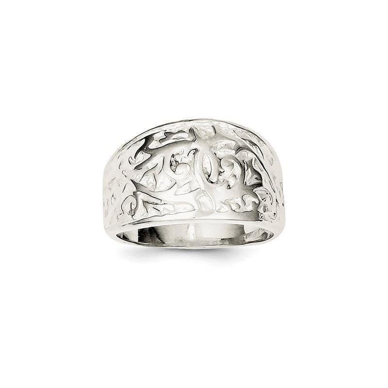 Sterling Silver Swirl Design Ring - Seattle Gold Grillz