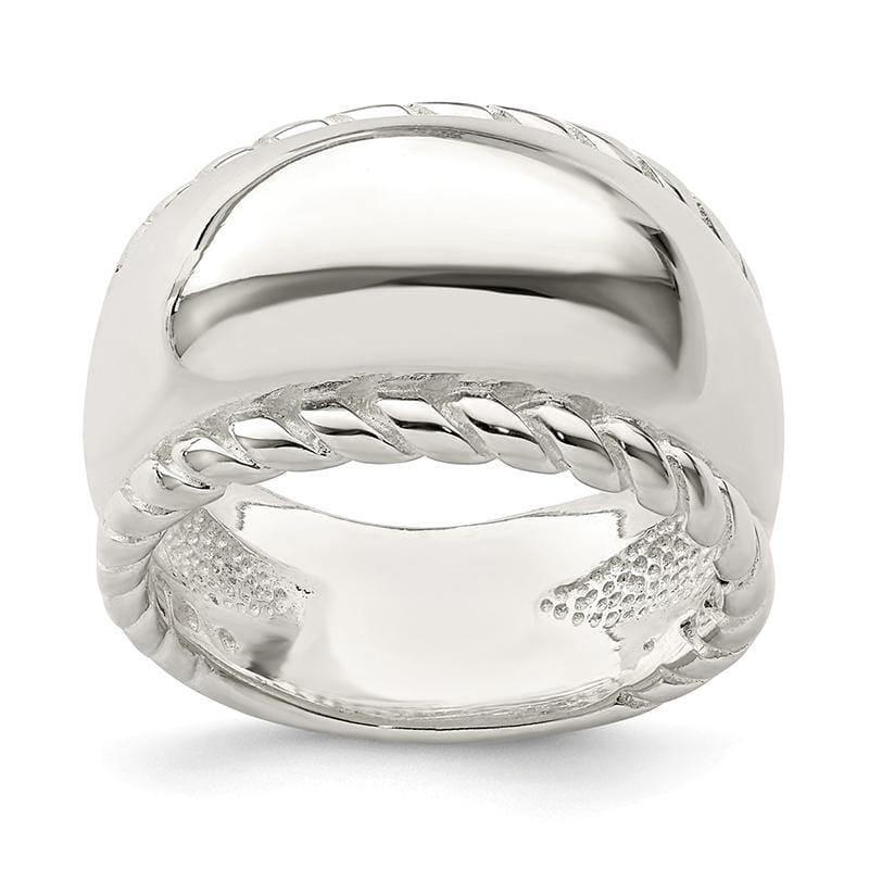 Sterling Silver Twisted Dome Ring - Seattle Gold Grillz
