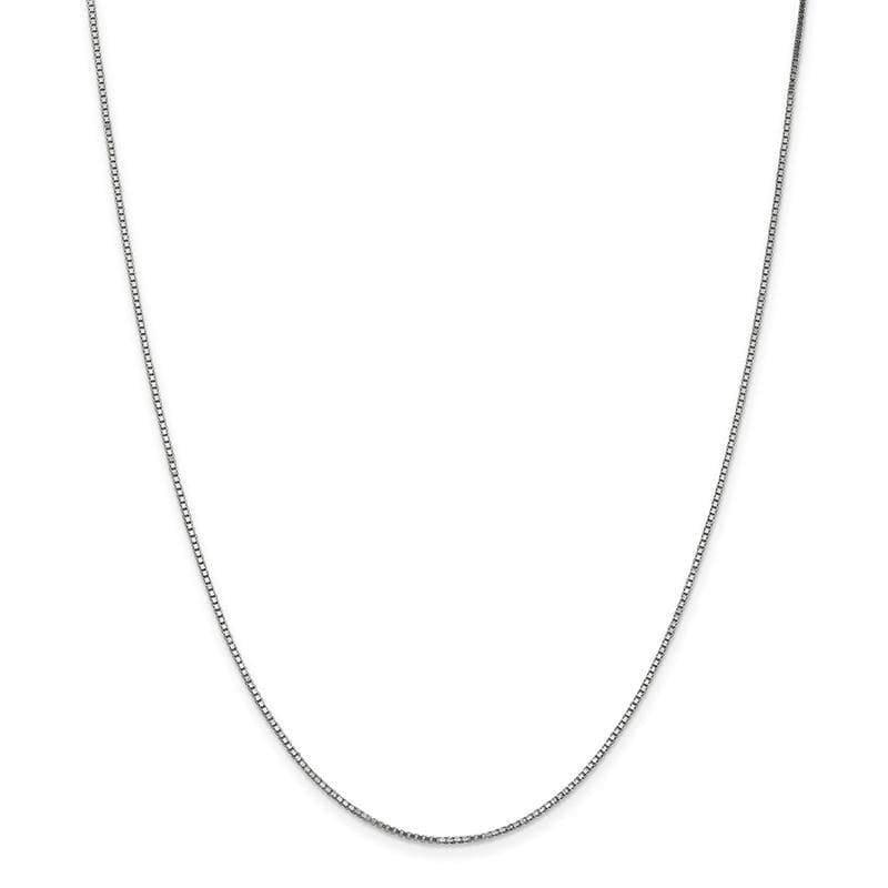 White Gold 1.1mm Box Chain - Seattle Gold Grillz
