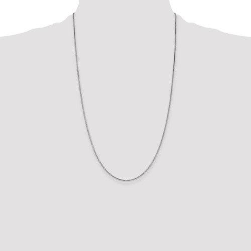 White Gold 1.1mm Box Chain - Seattle Gold Grillz