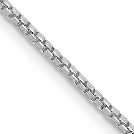 White Gold 1.1mm Box Chain - Seattle Gold Grillz
