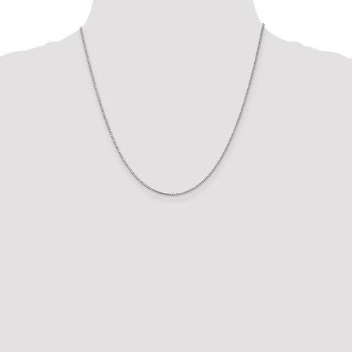 White Gold 1.1mm Box Chain - Seattle Gold Grillz